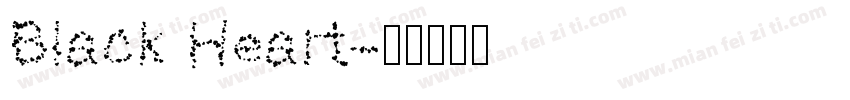 Black Heart字体转换